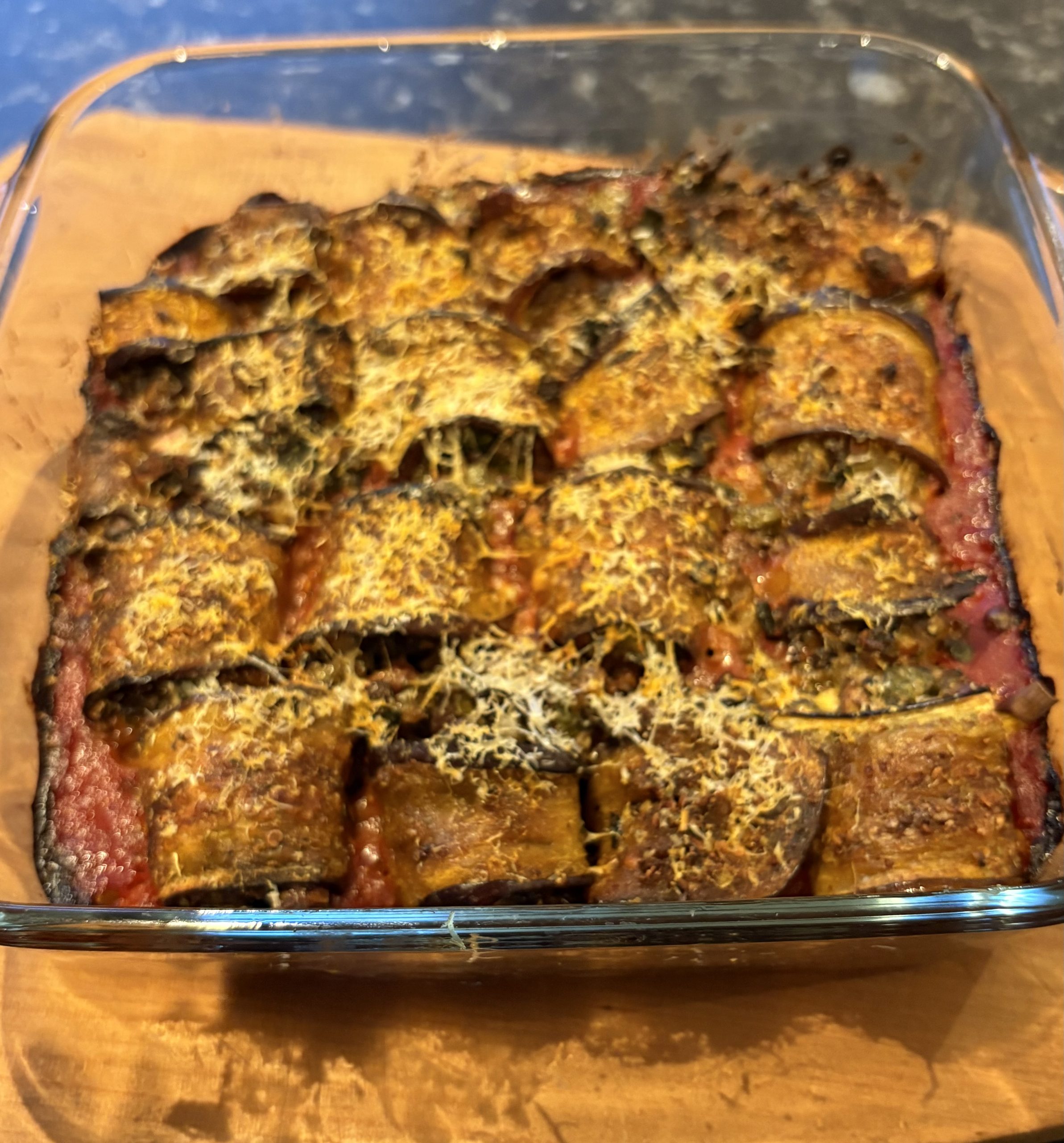 Aubergine & Lentil Rolls