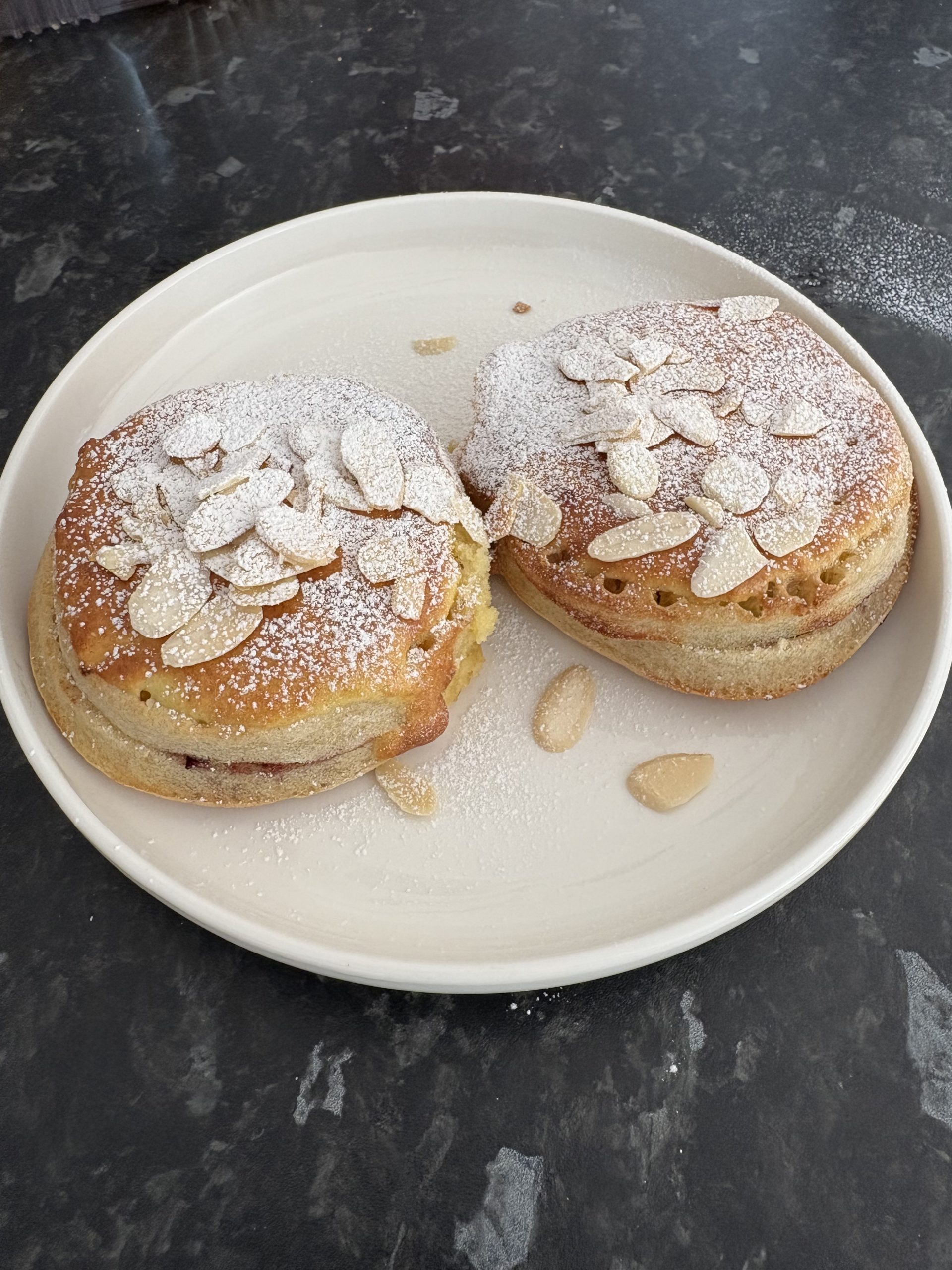 Bakewell Tart Crumpets