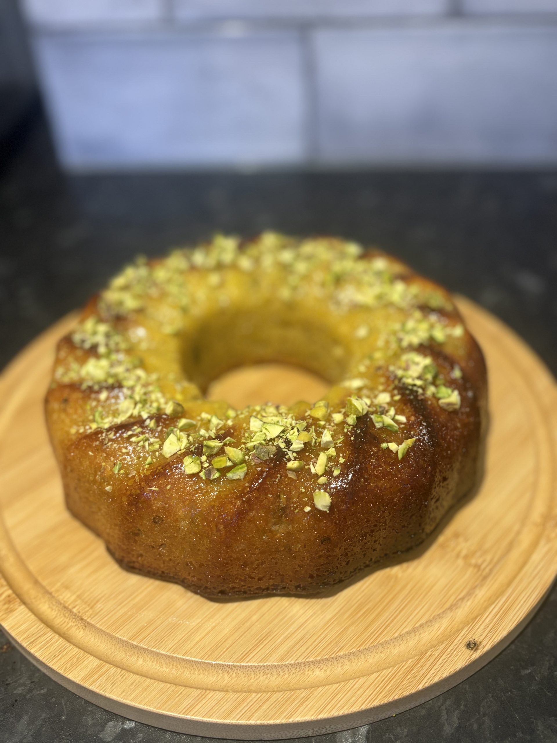 Lemon, Almond & Pistachio Cake