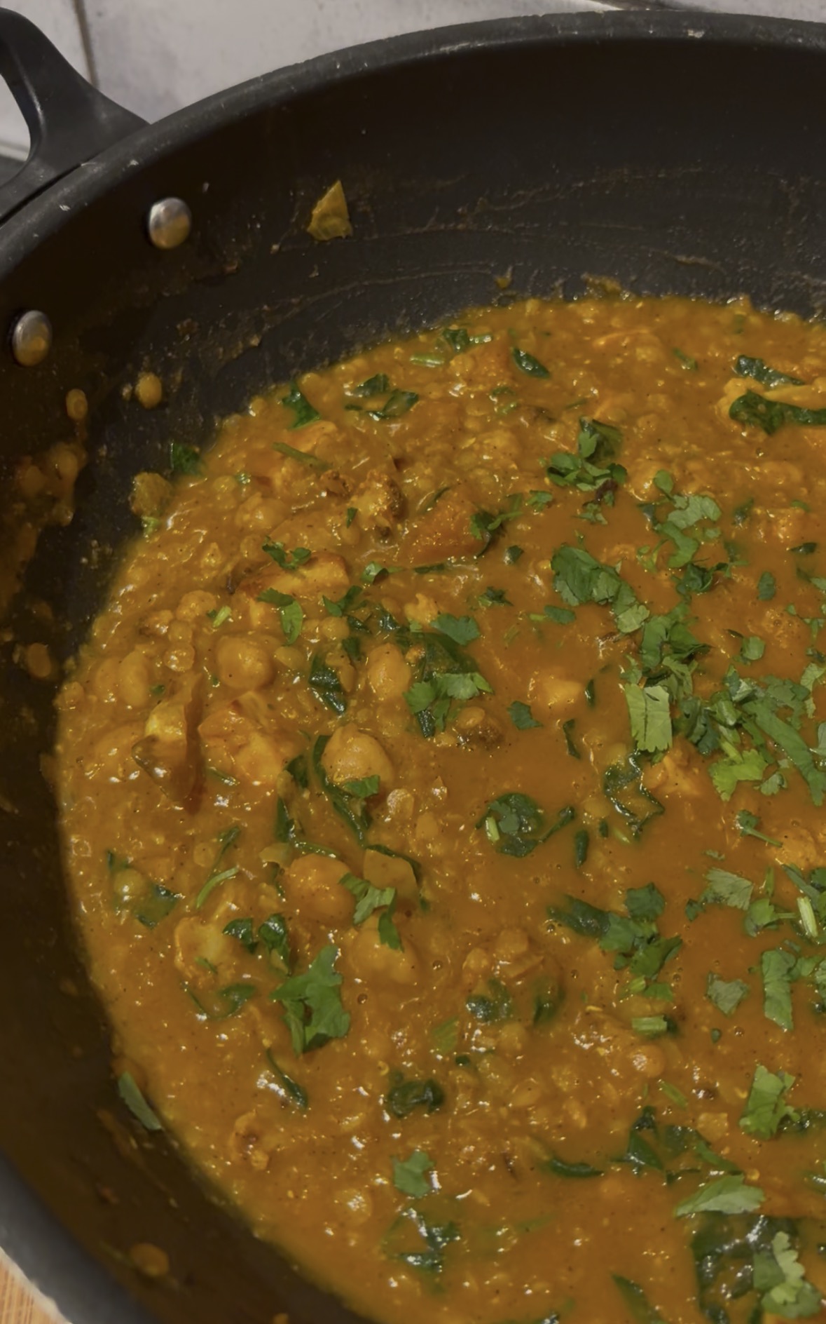 Cauliflower, Squash, Paneer and Spinach Coconut Curry